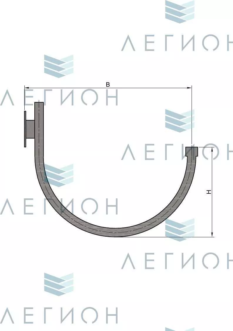 К30-0,7-0,9-12-5 кронштейн однорожковый