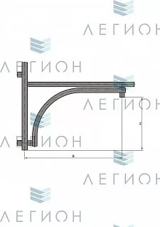 К42-1,0-0,7-15-5 кронштейн однорожковый