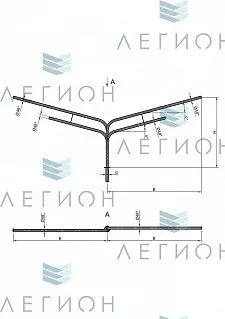 К10-2,0-2,5-1-1 кронштейн четырехрожковый