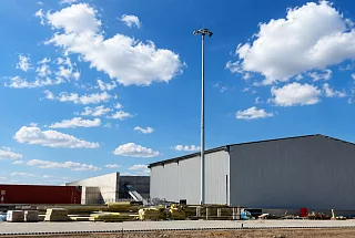Мачты освещения ВМОН <br />
для производственной площадки Paving Stone Company в Астане